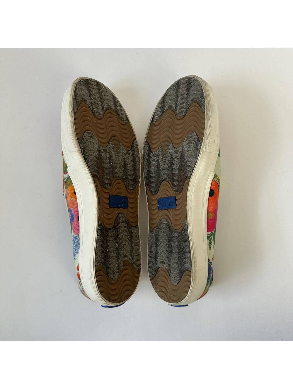 Keds x Rifle Paper Co Floral Slip-On Canvas Sneakers Size 8 Garden Party Bright - Picture 3 of 8
